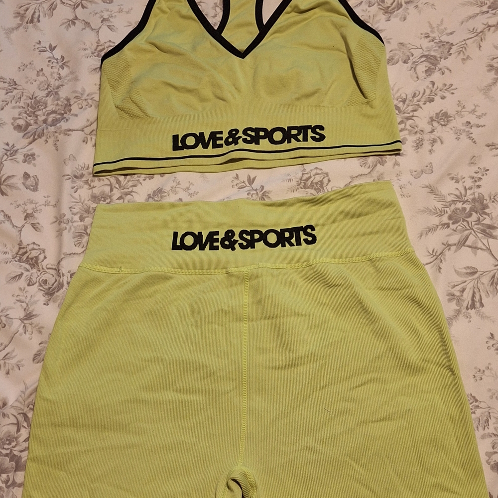 Women's Lime Green Intimate Set